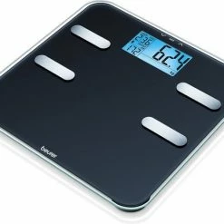 Beurer BF 185 Diagnoseweegschaal, Gewicht, Lichaamsvet, Lichaamswater, Spiermassa En Botmassa, Caloriebehoefte AMR