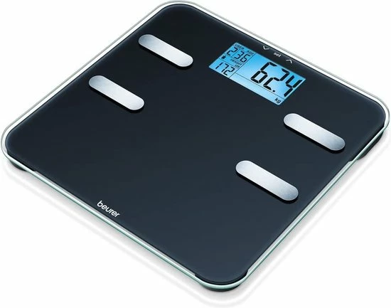 Beurer BF 185 diagnoseweegschaal, gewicht, lichaamsvet, lichaamswater, spiermassa en botmassa, caloriebehoefte AMR Beurer BF 185 Diagnoseweegschaal, Gewicht, Lichaamsvet, Lichaamswater, Spiermassa En Botmassa, Caloriebehoefte AMR -Silvergear Shop