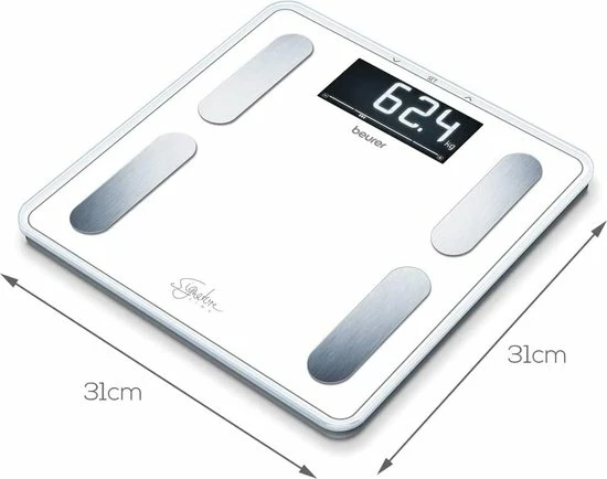 Beurer BF400 - Personenweegschaal Lichaamsanalyse - 200kg - Wit 4 Beurer BF400 - Personenweegschaal Lichaamsanalyse - 200kg - Wit - Afbeelding 2