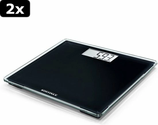 2x Soehnle Style Sense Compact 100 Digitale Personenweegschaal Zwart 2x Soehnle Style Sense Compact 100 Digitale Personenweegschaal Zwart -Silvergear Shop 550x436 3
