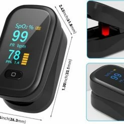 Interesting Living? Saturatiemeter - Zuurstofmeter - C02 Meter - Voor Om De Vinger - Oximeter - Draagbaar - Zwart - Voor Thuis - Mini 13 Interesting Living? Saturatiemeter - Zuurstofmeter - C02 Meter - Voor Om De Vinger - Oximeter - Draagbaar - Zwart - Voor Thuis - Mini -Silvergear Shop 550x437 1