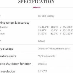 Jumper Medical Infrarood Voorhoofd- En Oorthermometer 15 Jumper Medical Infrarood Voorhoofd- En Oorthermometer -Silvergear Shop 550x438 8