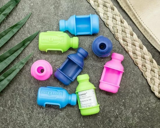 VialSafe Insuline Bescherming - 3 Pack (Blauw, Donker Blauw, Groen) 4 VialSafe Insuline Bescherming - 3 Pack (Blauw, Donker Blauw, Groen) - Afbeelding 2