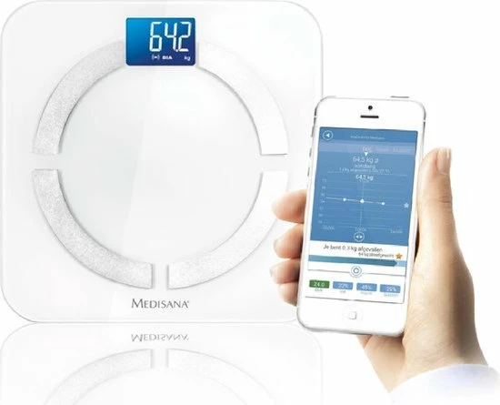 Medisana BS 430 Connect - Lichaamsanalyseweegschaal - Wit 10 Medisana BS 430 Connect - Lichaamsanalyseweegschaal - Wit - Afbeelding 8