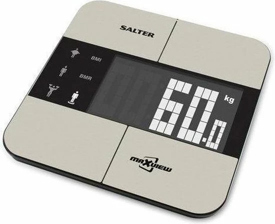 Salter MaxView Body Analyser Personenweegschaal 9124SS3R 3 Salter MaxView Body Analyser Personenweegschaal 9124SS3R