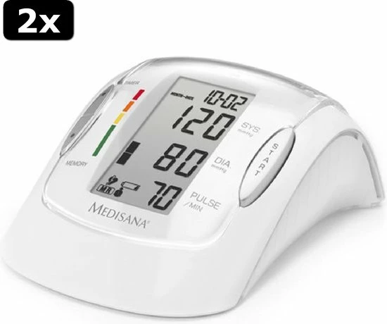 2x Medisana MTP Pro Bovenarmbloeddrukmeter 13 2x Medisana MTP Pro Bovenarmbloeddrukmeter - Afbeelding 11
