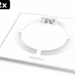 2x Medisana BS444 Connect - Lichaamsanalyseweegschaal - Wit -Silvergear Shop 550x464 3