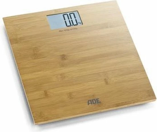 Ade Martina Elektronische Personenweegschaal - Weegbereik 150kg - Bamboe Ade Martina Elektronische Personenweegschaal - Weegbereik 150kg - Bamboe -Silvergear Shop 550x465 2