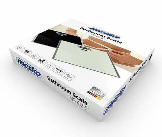 Mesko MS 8150b - Personenweegschaal - zwart Mesko MS 8150b - Personenweegschaal - Zwart -Silvergear Shop