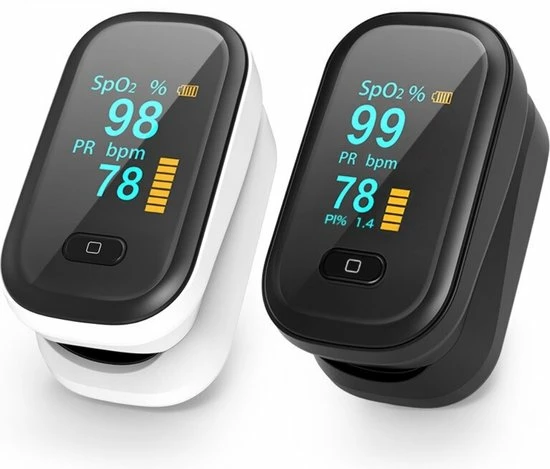 Interesting Living? Saturatiemeter - Zuurstofmeter - C02 Meter - Voor Om De Vinger - Oximeter - Draagbaar - Zwart - Voor Thuis - Mini 4 Interesting Living? Saturatiemeter - Zuurstofmeter - C02 Meter - Voor Om De Vinger - Oximeter - Draagbaar - Zwart - Voor Thuis - Mini - Afbeelding 2