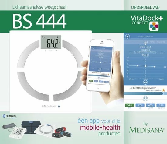 Medisana BS444 Connect - Lichaamsanalyseweegschaal - Wit 9 Medisana BS444 Connect - Lichaamsanalyseweegschaal - Wit - Afbeelding 7