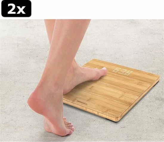 2x Soehnle 63880 Style Sense Bamboo Magic Digitale Personenweegschaal 2x Soehnle 63880 Style Sense Bamboo Magic Digitale Personenweegschaal -Silvergear Shop 550x477 7