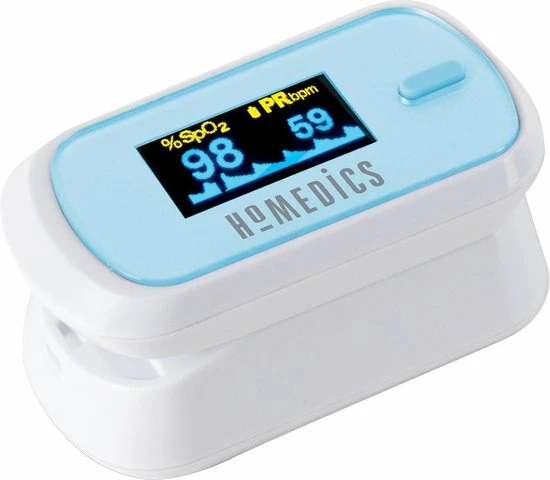HoMedics Vingerpuls oximeter - saturatiemeter - hartslagmeter HoMedics Vingerpuls Oximeter - Saturatiemeter - Hartslagmeter -Silvergear Shop 550x480 1