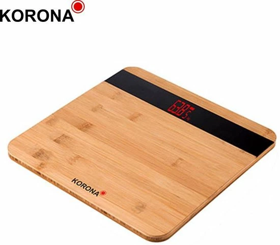 Korona Elektrische Personenweegschaal Bamboe - Madera 3 Korona Elektrische Personenweegschaal Bamboe - Madera