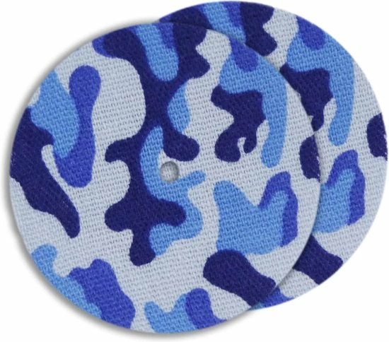 Merkloos Set Van 2 Fixeer Tapes / Pleisters / Stickers - Rond - Army Blue - Geschikt Voor FreeStyle Libre 2 Sensor 3 Merkloos Set Van 2 Fixeer Tapes / Pleisters / Stickers - Rond - Army Blue - Geschikt Voor FreeStyle Libre 2 Sensor