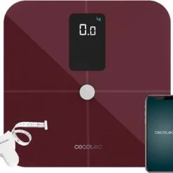 Cecotec Badkamerweegschaal Surface Precision 10400 Smart Healthy Vision Garnet