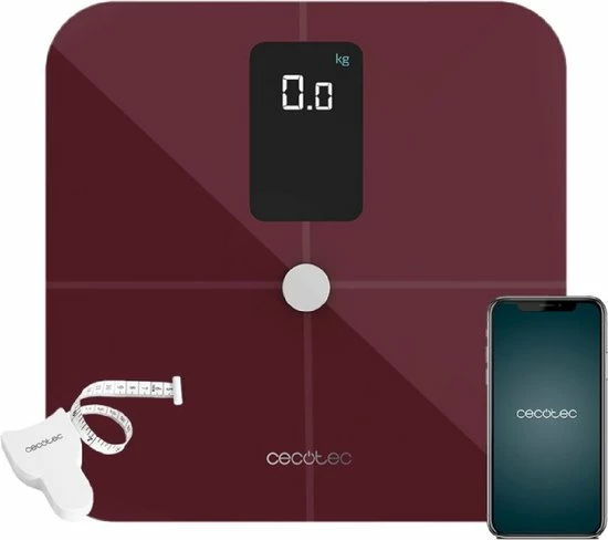 Cecotec Badkamerweegschaal Surface Precision 10400 Smart Healthy Vision Garnet 3 Cecotec Badkamerweegschaal Surface Precision 10400 Smart Healthy Vision Garnet