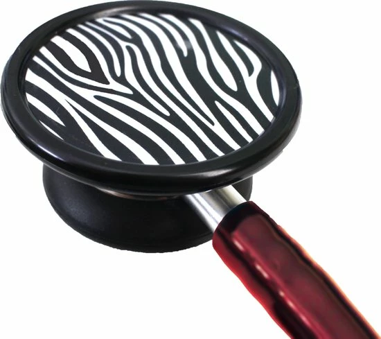Merkloos Stethoscoop Medisch Classic - Bordeaux Rood - Zebra Membraan - Dual - Professionele Kwaliteit Voor Medisch Specialist 6 Merkloos Stethoscoop Medisch Classic - Bordeaux Rood - Zebra Membraan - Dual - Professionele Kwaliteit Voor Medisch Specialist - Afbeelding 4