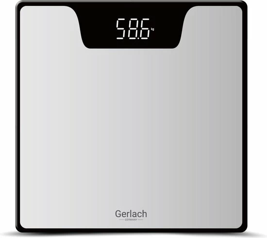 Gerlach / Weegschaal glazen / LED-display / Tot 180 kg Gerlach / Weegschaal Glazen / LED-display / Tot 180 Kg -Silvergear Shop