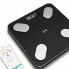 Bluetooth Elektronische Weegschaal - Lichaamsvet - Digitaal - 260mmx260mm - Weegschaal - Zwart 2 Bluetooth Elektronische Weegschaal - Lichaamsvet - Digitaal - 260mmx260mm - Weegschaal - Zwart -Silvergear Shop 550x490 5