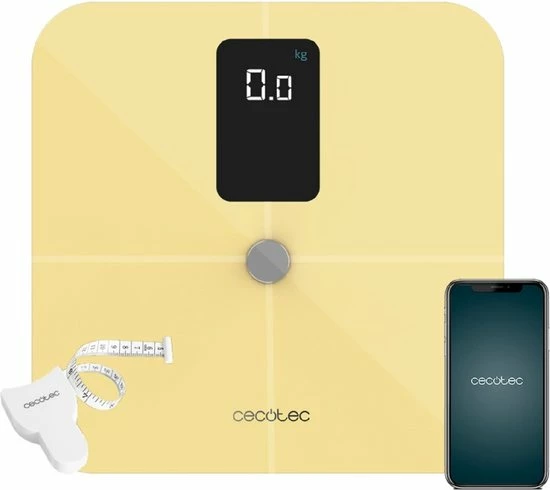 Cecotec Badkamerweegschaal Surface Precision 10400 Smart Healthy Vision Yellow 3 Cecotec Badkamerweegschaal Surface Precision 10400 Smart Healthy Vision Yellow