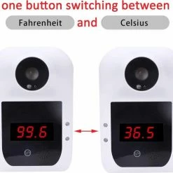 Parcura Muur Infrarood Thermometer Voorhoofd - Contactloze Voorhoofdstermometer Met Muurbevesting / Wandmontage - Met Automatisch Alarm 8 Parcura Muur Infrarood Thermometer Voorhoofd - Contactloze Voorhoofdstermometer Met Muurbevesting / Wandmontage - Met Automatisch Alarm -Silvergear Shop 550x491 2