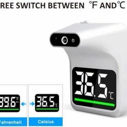 KVZ Care Contactloze Infrarood Thermometer - CE Gecertificeerd - Medische Voorhoofd Thermometer - LCD Display - Koortsmeter - Professionele Digitale Thermometer - Contactloos - Muur Thermometer - Ideaal Voor Thuis, Bedrijven, Kantoren En Restaurants! 9 KVZ Care Contactloze Infrarood Thermometer - CE Gecertificeerd - Medische Voorhoofd Thermometer - LCD Display - Koortsmeter - Professionele Digitale Thermometer - Contactloos - Muur Thermometer - Ideaal Voor Thuis, Bedrijven, Kantoren En Restaurants! -Silvergear Shop 550x492 1