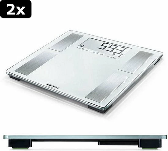 2x Soehnle 63872 Shape Sense Connect 100 Digitale Personenweegschaal Met Bluetooth Wit 3 2x Soehnle 63872 Shape Sense Connect 100 Digitale Personenweegschaal Met Bluetooth Wit