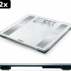 2x Soehnle 63872 Shape Sense Connect 100 Digitale Personenweegschaal Met Bluetooth Wit