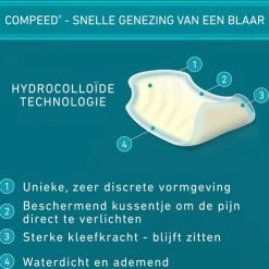 COMPEED? Blarenpleisters Hoge Hakken (5st). Compeed Verlicht Direct Je Pijn Bij Blaren! Speciaal Ontwikkeld Voor Gebruik Bij Dragen Van Hoge Hakken. Prijs Is Inclusief Verzendkosten. -Silvergear Shop 550x493