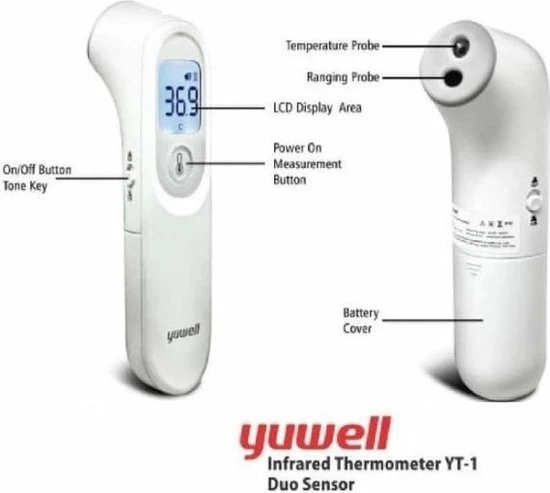YUWELL Infrarood Contactloze Voorhoofd Thermometer 7 YUWELL Infrarood Contactloze Voorhoofd Thermometer - Afbeelding 5