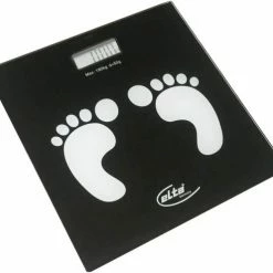 Elta Digitale Personenweegschaal - Max. Capaciteit 180 Kg - Zwart