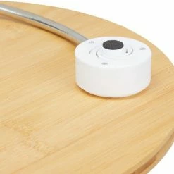 Relaxdays Personenweegschaal Bamboe - Bamboe Weegschaal - Tot 180 Kg - Rond - Kg & Lbs -Silvergear Shop 550x496 2