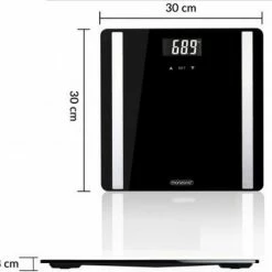 Deuba Monzana - Personenweegschaal - Zwart 8 Deuba Monzana - Personenweegschaal - Zwart -Silvergear Shop 550x497 2