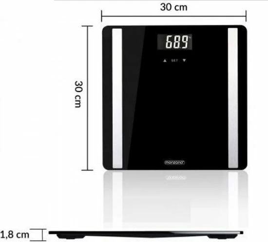 Monzana - Personenweegschaal - Zwart Deuba Monzana - Personenweegschaal - Zwart -Silvergear Shop 550x497 2