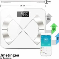 EazyGoods - Personenweegschaal Met Lichaamsanalyse -Silvergear Shop 550x499 2
