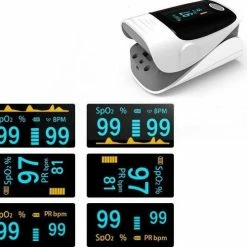 Merkloos Oximeter - Hartslagmeter - Saturatiemeter - Oximeter Pulse Grijs