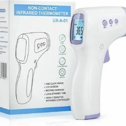 Inuk Thermometer Contactloos - Contactloze Thermometer 3 Kleurdisplay - Voorhoofd Of In De Keel - Snel Meten -Silvergear Shop 550x500 2