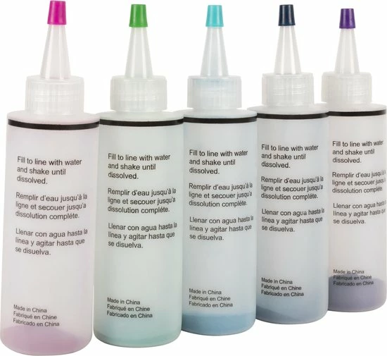 Crafts & Co. Crafts&Co Tie Dye Kit - Textielverf - 5 Knijpflesjes - Kleurenset Herfst 9 Crafts & Co. Crafts&Co Tie Dye Kit - Textielverf - 5 Knijpflesjes - Kleurenset Herfst - Afbeelding 7