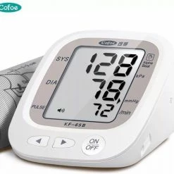 Cofoe Bloeddrukmeter Bovenarm Elektronisch Hartslagmeter Hartslagfrequentie Digitale LCD-bloeddrukmeter -Silvergear Shop 550x507 3