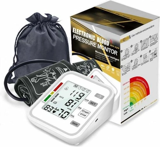 Ariko Bovenarm Bloeddrukmeter | Met Stem | Inclusief Handige Opbergtas 3 Ariko Bovenarm Bloeddrukmeter | Met Stem | Inclusief Handige Opbergtas