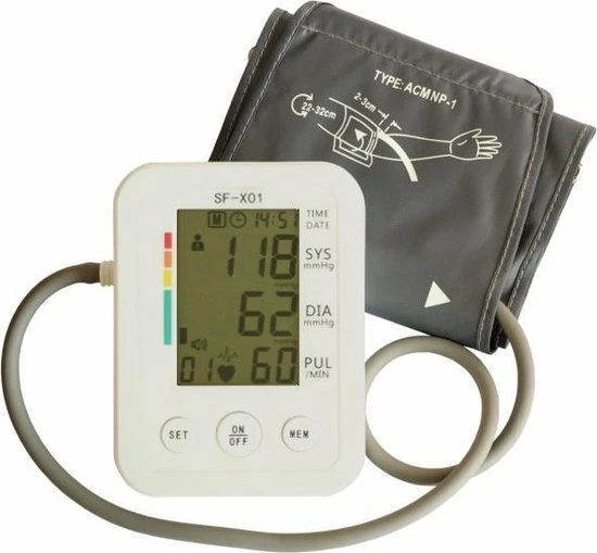 Volautomatische bovenarm Bovenarm bloeddrukmeter (Wit) Itrade Volautomatische Bovenarm Bovenarm Bloeddrukmeter (Wit) -Silvergear Shop 550x509 3