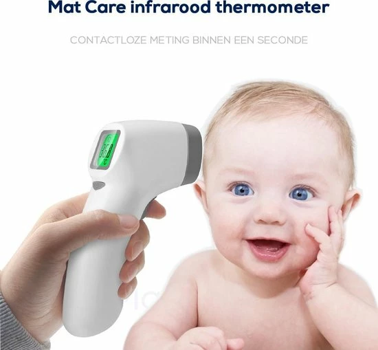 Mat Care Infrarood Thermometer Voorhoofd Contactloos 6 Mat Care Infrarood Thermometer Voorhoofd Contactloos - Afbeelding 4