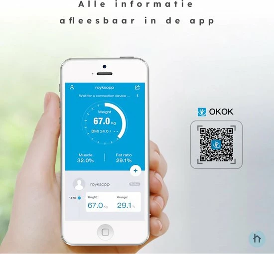 Thuys Lichaamsanalyse Weegschaal - Weegschaal - BMI Meter - Lichaamsanalyse Weegschaal - Digitale Gezondheidsmeter - Slimme Weegschaal Met App - Gezondheid & Innovatie 5 Thuys Lichaamsanalyse Weegschaal - Weegschaal - BMI Meter - Lichaamsanalyse Weegschaal - Digitale Gezondheidsmeter - Slimme Weegschaal Met App - Gezondheid & Innovatie - Afbeelding 3