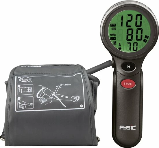 Fysic FB-180 - Bovenarm Bloeddrukmeter - Geheugen Voor 90 Metingen - Zwart /Grijs 3 Fysic FB-180 - Bovenarm Bloeddrukmeter - Geheugen Voor 90 Metingen - Zwart /Grijs