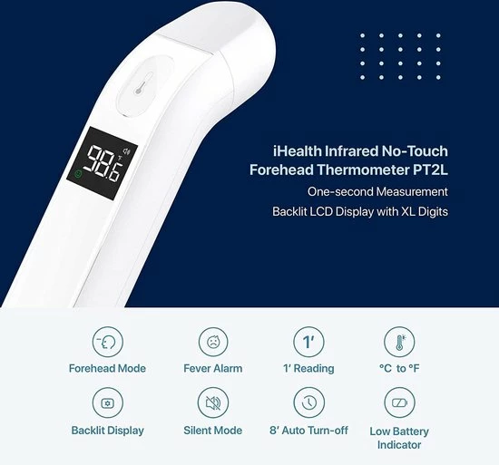IHealth PT2L Infrarood Thermometer 11 IHealth PT2L Infrarood Thermometer - Afbeelding 9