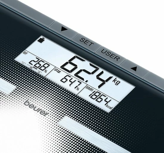 Beurer BG21 - Personenweegschaal Lichaamsanalyse - 180kg - Zwart 17 Beurer BG21 - Personenweegschaal Lichaamsanalyse - 180kg - Zwart - Afbeelding 15
