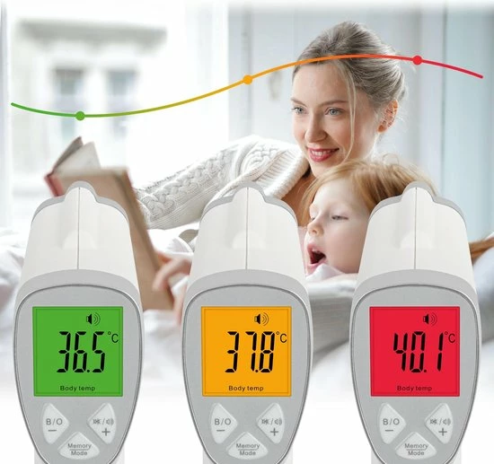 ProfiCare PC-FT 3094 - Contactloze Voorhoofdthermometer - Wit / Zilver 12 ProfiCare PC-FT 3094 - Contactloze Voorhoofdthermometer - Wit / Zilver - Afbeelding 10