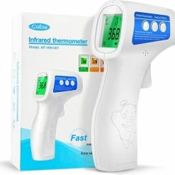Cofoe Lichaamsthermometer - Lichaamsthermometer Volwassenen, Kinderen En Baby's - Thermometer Voorhoofd - Koortsthermometer - Infrarood Thermometer - Contactloos - 3 Kleuren LCD Display - Digitaal Thermometers - Koorts Meten ? Wit -Silvergear Shop 550x517 9