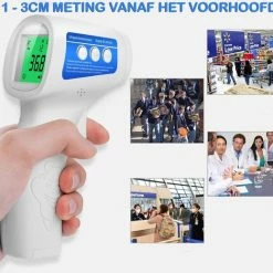 Cofoe Lichaamsthermometer - Lichaamsthermometer Volwassenen, Kinderen En Baby's - Thermometer Voorhoofd - Koortsthermometer - Infrarood Thermometer - Contactloos - 3 Kleuren LCD Display - Digitaal Thermometers - Koorts Meten ? Wit -Silvergear Shop 550x519 2